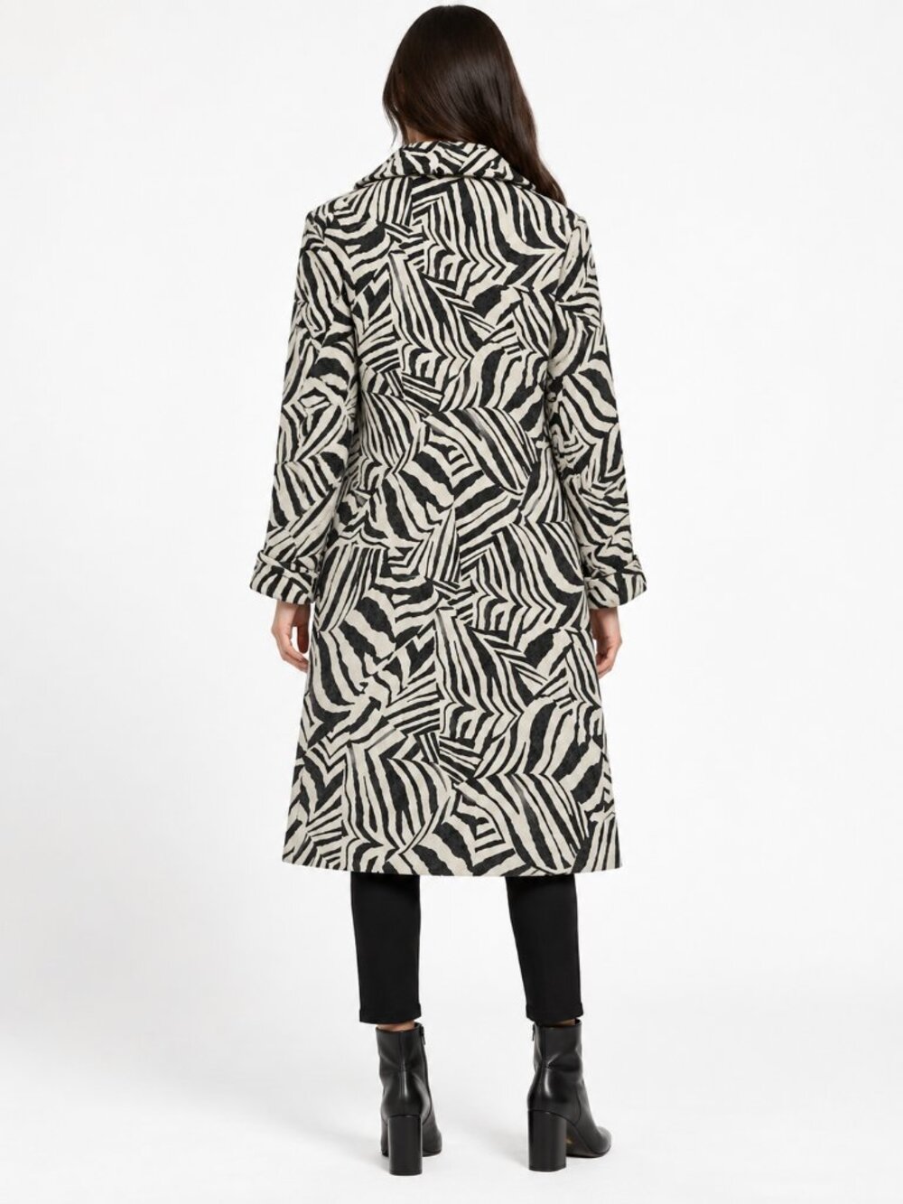 Rachel Zoe Zebra Print Jacket / Coat Size Large - Picture 2 of 5